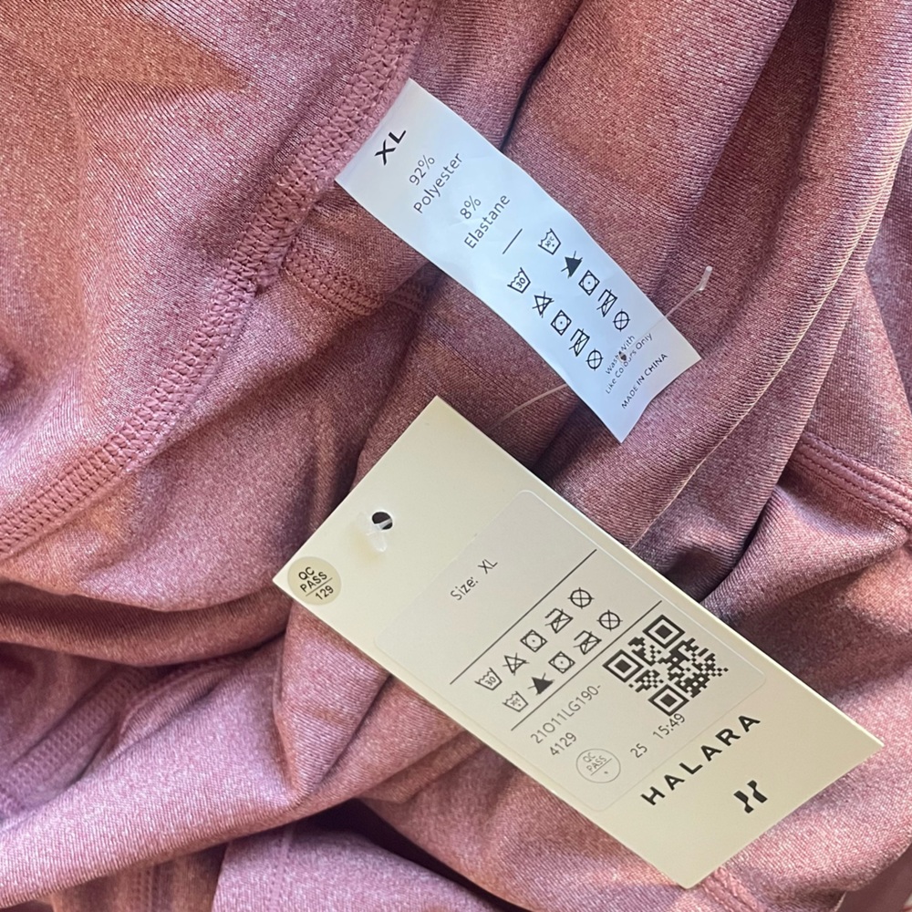 Halara In My Feels Super High Waisted Fold Over Flare Leggings XL New - Picture 5 of 7